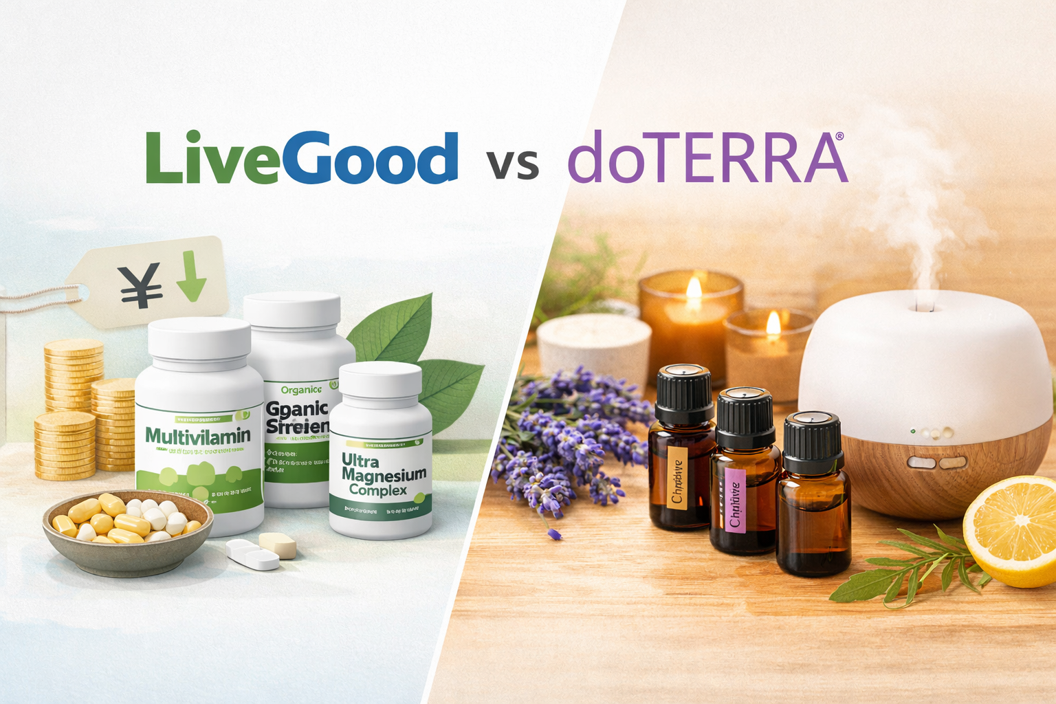 LiveGood（リブグッド）とdoTERRA（ドテラ）を比較｜製品・報酬プランの違いを整理